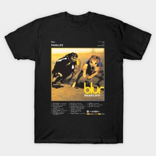 Blur - Parklife Tracklist Album T-Shirt